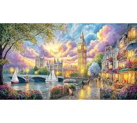 Big-Ben Puzzle for Adults 1000Pc Recycled Paper Beautiful Decoration Puzzle Challenging for Decompression and Wall Decor Great Gift Idea 70x50/1000pcs