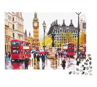 Big Ben Red Double Decker Buses 1000 Piece Jigsaw Puzzle for Adults 52x38cm/1000pcs