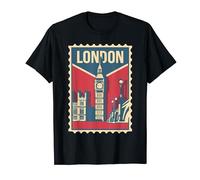 Big Ben Stamp Souvenir London Cute Souvenir for Tourists T-Shirt