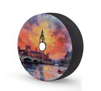 Big Ben Sunset River Spare Tire Cover 15 In