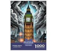Big Ben, UK 1000 Pieces Portable Jigsaw Puzzle Age 3+ Cool Collage Effect, Fun Details, Educational, Challenging Puzzle Games 70x50cm/1000pcs