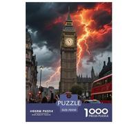 Big Ben, UK 1000 Pieces Portable Jigsaw Puzzle Age 3+ Cool Collage Effect, Home Decoration, Educational, Challenging 70x50cm/1000pcs