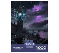 Big Ben, UK 1000 Pieces Portable Jigsaw Puzzle Age 3+ Cool Collage Effect, Home Decoration, Educational, Challenging Puzzle Games 38x26cm/1000pcs
