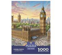 Big Ben, UK 1000 Pieces Portable Jigsaw Puzzle Age 3+ Quirky, Abstract Design, Home Decoration, Educational, Challenging 70x50cm/1000pcs