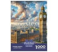 Big Ben, UK 1000 Pieces Portable Jigsaw Puzzle Age 3+ Quirky, Abstract Design, Home Decoration, Educational, Challenging Puzzle Games 70x50cm/1000pcs