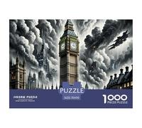 Big Ben, UK 1000 Pieces Portable Jigsaw Puzzle Age 3+ Quirky, Abstract Design, Home Decoration, Educational, Challenging 70x50cm/1000pcs