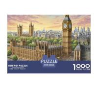 Big Ben, UK 1000 Pieces Portable Jigsaw Puzzle for Adults Quirky, Abstract Design, Fun Details, Educational, Challenging Puzzle Games 38x26cm/1000pcs