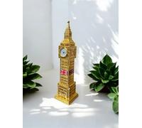 Big Ben With Clock gold metal bigben .london souvenire gold metal bigben (gold with flag, medium)