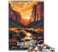 Big Bend National Park 1000 Pieces Jigsaw Puzzle for Adults& Teens, Stress Reliever Difficult Challenge for Home Decoration for 14+ 1000pcs(50x75cm)