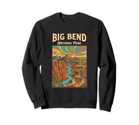 Big Bend National Park Canyon Landscape Texas Retro Hiking Sweatshirt