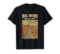 Big Bend National Park Canyon Landscape Texas Retro Hiking T-Shirt