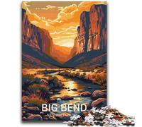 Big Bend National Park Jigsaw Puzzles for Teenagers 2000 Pieces, Challenging Game And Family Play with Matching Poster And Trivia Sheet 2000pcs(70x100cm)