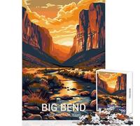 Big Bend National Park Jigsaws 1000 Pieces for Teenagers Boost Cognitive Clarity And Sharpness Mindful Calm Play Enjoyment (38x52cm)