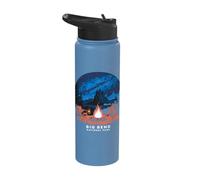 Big Bend National Park Night Camping Scene Stainless Steel Insulated Water Bottle