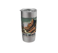 Big Bend National Park Night Sky Mountains Stainless Steel Insulated Tumbler