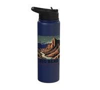Big Bend National Park Night Sky Mountains Stainless Steel Insulated Water Bottle