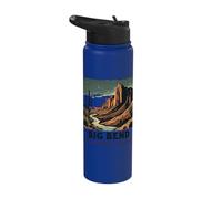 Big Bend National Park Night Sky Mountains Stainless Steel Insulated Water Bottle