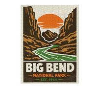 Big Bend National Park Poster Decorative Jigsaw Puzzle for Adults, 500 PCS