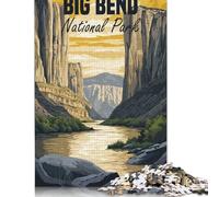 Big Bend National Park Poster Puzzle Jigsaws 1000 Pieces for Adults Puzzle Adult Jigsaw Puzzle Jigsaw Puzzles for Adults Educational Game Challenge Toy 1000pcs (75x50cm)