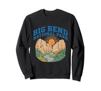 Big Bend National Park Retro Canyon Sun River Hiking Camping Sweatshirt