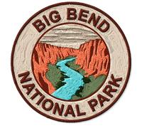 Big Bend National Park Texas Patch for Clothes - Embroidered Iron on Patch for Backpack Jacket - Fabric Sports Patches for Clothes Souvenirs & Gifts ID45095