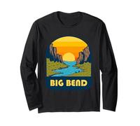 Big Bend National Park Texas Sunset River Long Sleeve T-Shirt