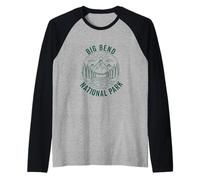 Big Bend National Park Texas TX Souvenir Women Men Vintage Raglan Baseball Tee