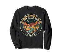 Big Bend National Park Texas Vintage Night Yucca Desert Badg Sweatshirt