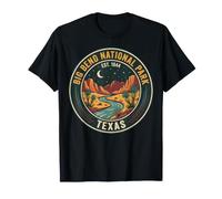 Big Bend National Park Texas Vintage Night Yucca Desert Badg T-Shirt
