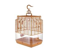 Big Bird Cage Hanging Birdcage Large Anti-scattering Parrot Universal Cage Thrush Home Villa Breeding Bird Cage Parakeet Cage