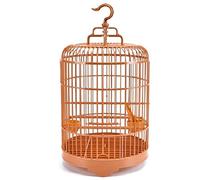 Big Bird Cage Round Bird Cage with Feeder Full Set Plastic Bird House Cage for Small Birds All-Round Ventilation Can be Detached Parakeet Cage