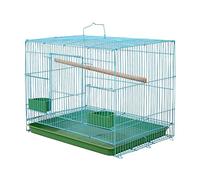 Big Bird Cage Wire Rectangular Small Cage for Birds and Canaries with Bird Stand and 2 Semi-Circle Bird Cages Parakeet Cage