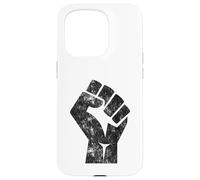 Big Black Raised Fist Salute of Unity Solidarity Resistance Case for iPhone 15 Pro