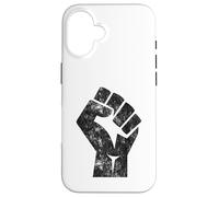 Big Black Raised Fist Salute of Unity Solidarity Resistance Case for iPhone 16