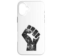 Big Black Raised Fist Salute of Unity Solidarity Resistance Case for iPhone 16 Plus