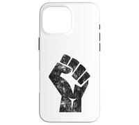 Big Black Raised Fist Salute of Unity Solidarity Resistance Case for iPhone 16 Pro Max