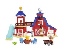 Big-Bloxx - Dino Ranch Clubhouse - XXL Playset (168 Building Blocks) for Large Club House with Multiple Levels, Toy Figure Jon, Dino Figure Flash and Accessories, for Children from 18 Months to 5