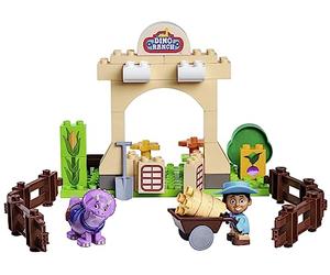 Big-Bloxx - Dino Ranch Farm - Toy Building Blocks (40 Pieces) for Cassidy Ranch with Toy Figure Miguel and Dino Figure Tango, Tokens for Children from 18 Months to 5 Years