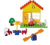 BIG-Bloxx Peppa Garden House - Peppa's Garden House, Construction Set, BIG Bloxx Set Including Peppa and Luzie Curl, 26 Pieces, for Children from 18 Months