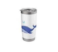 Big Blue Whale Stainless Steel Insulated Tumbler