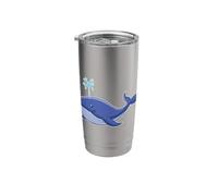 Big Blue Whale Stainless Steel Insulated Tumbler