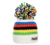 Big Bobble Hats UCI White Rainbow Stripes