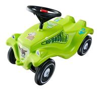Big Bobby Car Classic Dino - Ride-On Car from 1 Year in Colourful Dino Design with Black Safety Steering Wheel and Horn, for Children from 12 Months (up to 50 kg), Green with Stickers