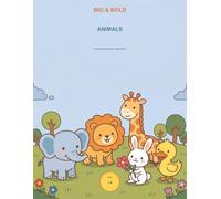Big & Bold Animals: A First Coloring Book for Toddlers | Ages 1-4 | 12 Big Simple Animal Pages | Extra-Thick Lines for Little Hands | Great Gift for Preschoolers
