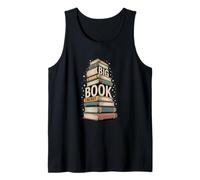 Big Book Energy Funny Bookworm Reading Pun Bibliophile Tank Top