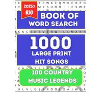 Big Book of Large Print Word Search Puzzles: 1000 Words - 100 Themed Puzzles - For Adults, Seniors, and Teens: 100 Country Music Legends