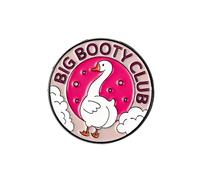 Big Booty Club Silly Goose Enamel Pin, Internet Meme Humor Brooch Pin, Funny Butt Joke Gift For Sarcastic Sassy Friend Coworker, Funny Goose Brooches, Peachy Butt Lapel Badge, Meme Culture Accessories
