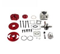 Big Bore Kit Big Bore Cylinder Kit Big Bore Kit 44mm Cylinder Piston Crankshaft Set For 47cc 49cc Dirt Pocket Bike ATV Quad Minimoto(Red)