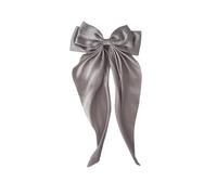 Big Bow Hair Clips with Long Silky Satin, Large Bowknot Hairpin French Hair Clips, Soft Hair Barrettes Accessories Elegant Long Tail French Ribbon Big Hair Clip for Girls and Women (B, One Size)