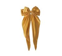 Big Bow Hair Clips with Long Silky Satin, Large Bowknot Hairpin French Hair Clips, Soft Hair Barrettes Accessories Elegant Long Tail French Ribbon Big Hair Clip for Girls and Women (A, One Size)